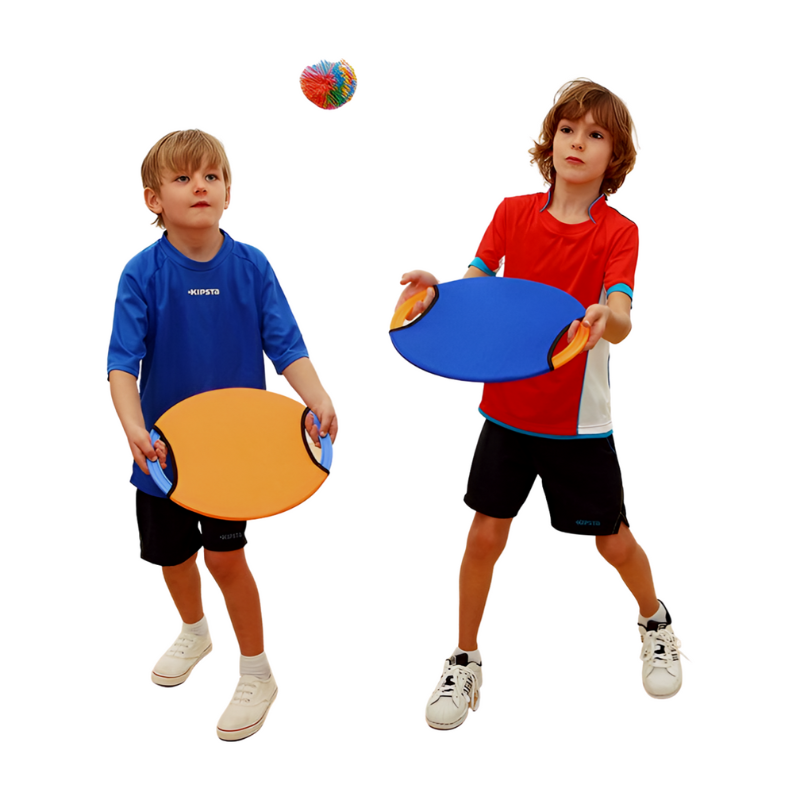 2x Sprung-Discs Paddle Ball Spiel